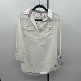 Vineyard Vines Women's Size S White Textured Tunic