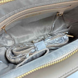 NWT ECOSTITCH Tan Woven Handled Satchel w/Optional Crossbody Strap