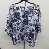 Chico's Women's Size S/M Purple Floral Poncho