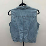 Dress Barn Women's Size L Blue Solid Vest