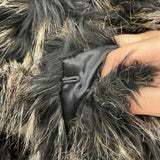 Via Spiga Women's Size XS Black Fur Vest