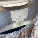 Aspen Women's Size M Ivory Plaid Coat