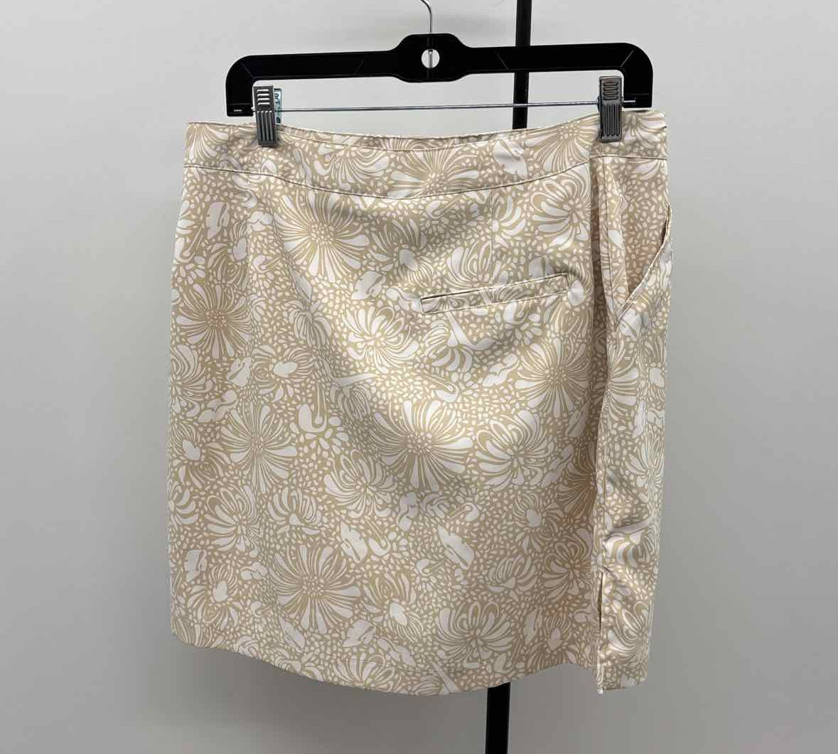 Coral Bay Women's Size 10 Tan Floral Skirt