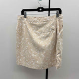 Coral Bay Women's Size 10 Tan Floral Skirt