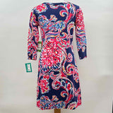 Lilly Pulitzer Women's Size 4 Navy Coral Dress