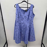 Taylor Women's Size 18W Periwinkle Eyelet Dress