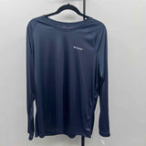 Columbia Women's Size 1X Navy Solid Long Sleeve Shirt