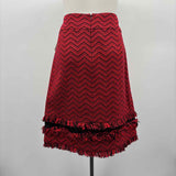 Carlisle Women's Size 12 Red ZigZag Skirt