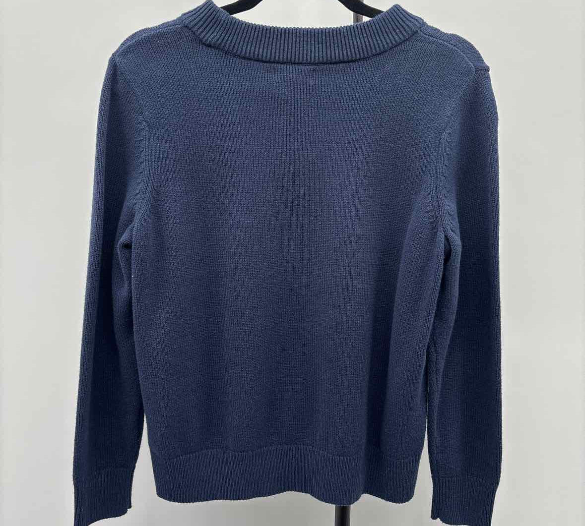 Style & Co. Women's Size LP Navy Holiday Sweater