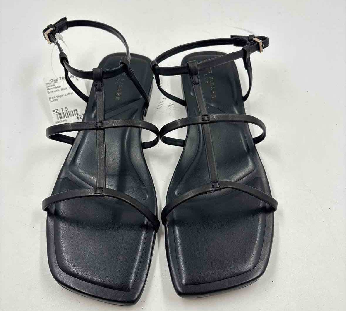 Marc Fisher Women's Shoe Size 7.5 Black Solid Sandals
