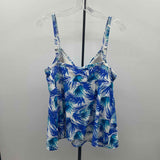 swimsuits for all Women's Size 20 Blue Leaf Swimsuit - Separate