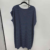 JJill Women's Size 16P Navy Stripe Dress