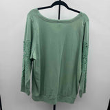 Torrid Women's Size 2X Green Solid Sweatshirt