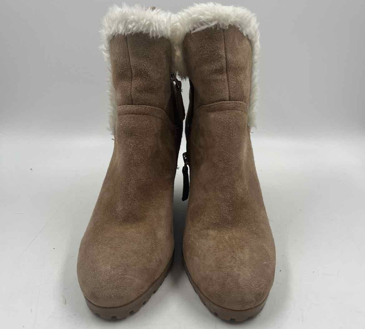 Nine West Women's Shoe Size 6.5 camel Textured Boots