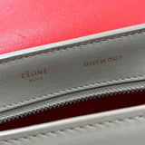 CELINE Paris Black Spice & Tan Leather TRAPEZE TRICOLOR Shoulder Bag Purse Made in Italy