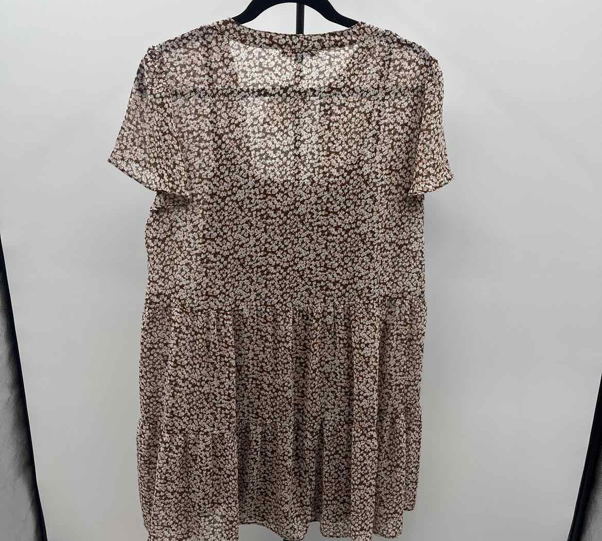 Wishlist Women's Size 10 Brown Floral Dress