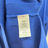 Talbots Women's Size 2X Royal Blue Solid Cardigan