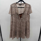 Wishlist Women's Size 10 Brown Floral Dress