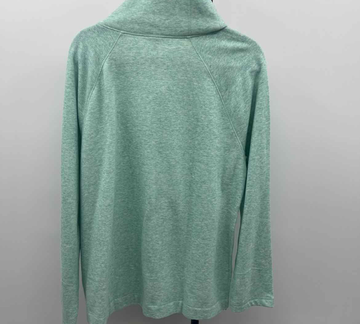 Talbots Women's Size XL Green Heathered Long Sleeve Shirt