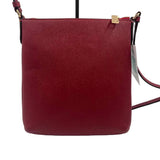 Back COACH Red Saffiano Leather MINI ROWAN FILE BAG Adj Crossbody Purse