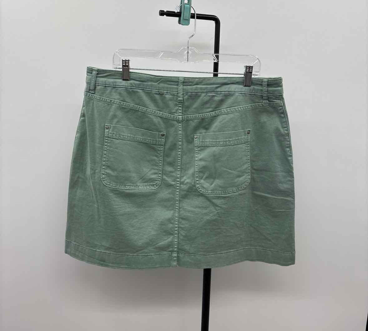 Boden Women's Size 14 Green Solid Skirt
