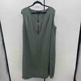24 & Ocean Men's Size 20/22 Olive Solid Dress