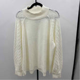 Caslon Women's Size XXL Ivory Textured Sweater