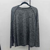 Under Armour Men's Size XL Black Heathered Long Sleeve Shirt