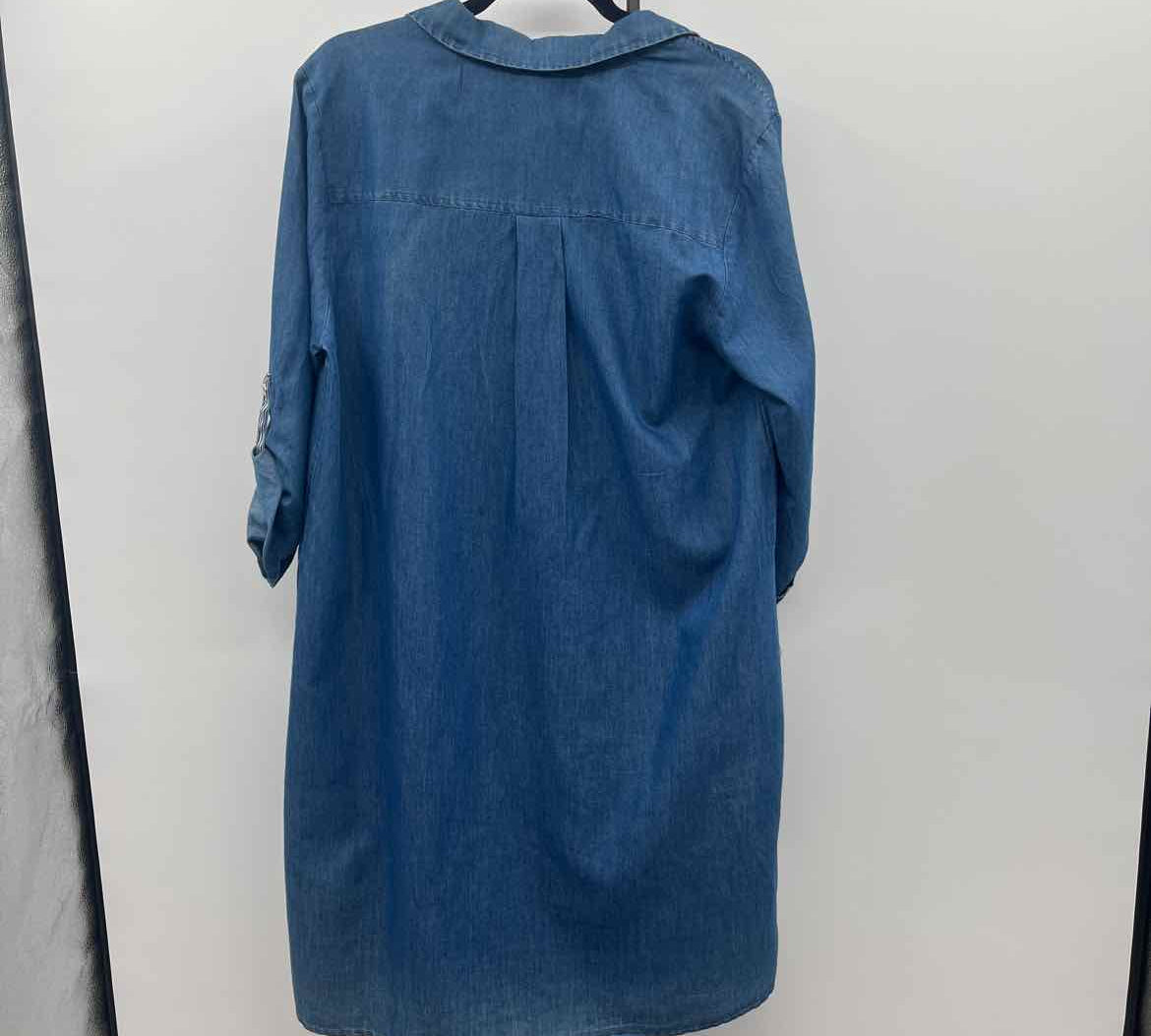 Luxology Women's Size 16 Blue Solid Dress
