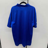 Adidas Men's Size XL Royal Blue Solid Short Sleeve Shirt