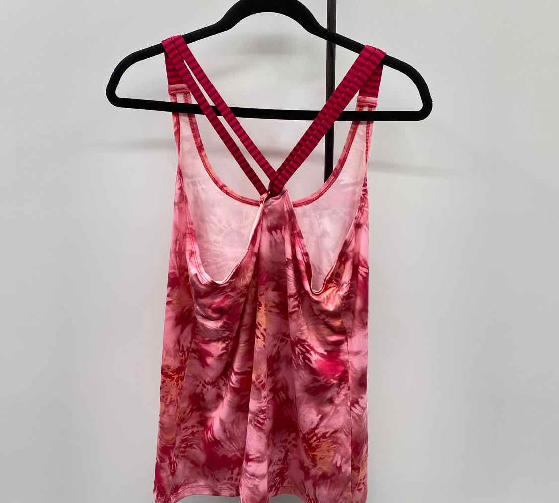 Saucony Women's Size L Fuschia Abstract Tank