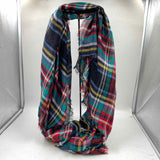 Unbranded Women's Navy Plaid Dress Scarf
