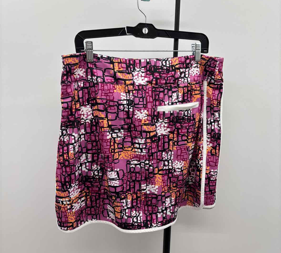 Coral Bay Women's Size 14 Magenta Abstract Skirt