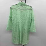 Simply Noelle Women's Size L/XL Light Blue mesh Coverup