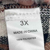 Unbranded Women's Size 4X Ivory Plaid Coat