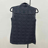 Ann Taylor Women's Size XS Navy Anchor Sleeveless Shirt