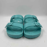 Shade & Shore Women's Shoe Size 10 Aqua Solid Sandals