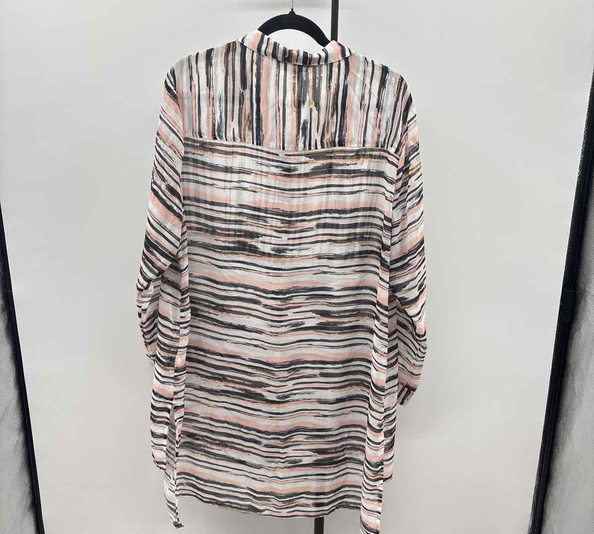 Ruff Hewn Women's Size 2X Black Stripe Tunic