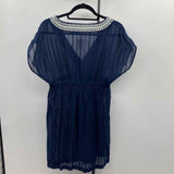 Vineyard Vines Women's Size M Navy Textured Coverup