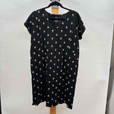 purejill Women's Size 10P Black Floral Dress