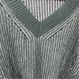New In Women's Size M Green Ribbed Sweater