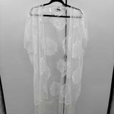 David & Young Women's Size One Size White Lace Cardigan