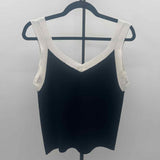 Ann Taylor Women's Size M Black Solid Tank