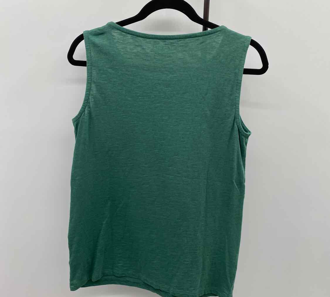 Talbots Women's Size S Green Textured Sleeveless Shirt
