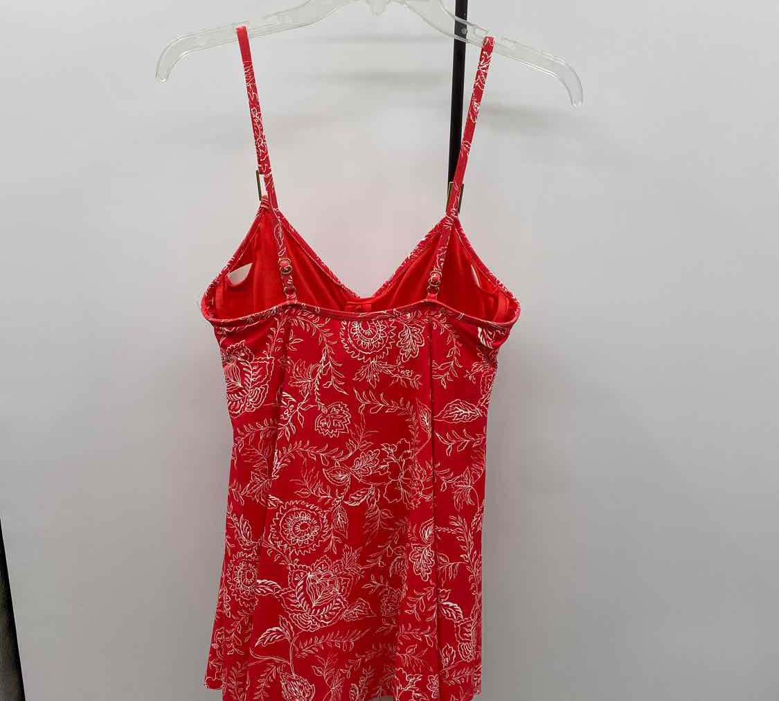 Liz Claiborne Women's Size 8 Red Floral Dress