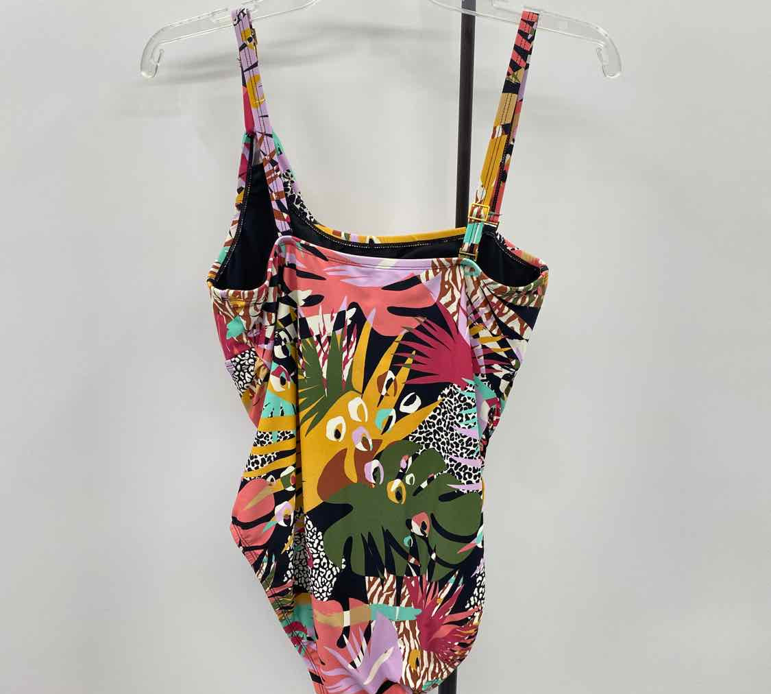 Bleu Rod Beattie Women's Size 12 Multi-Color Floral Swimsuit - 1 Piece