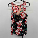 CABI Women's Size M Pink Floral Sleeveless Shirt