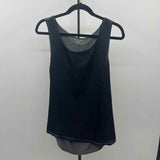 Coldwater Creek Women's Size M Black Solid Tank