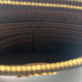 Coach Women's Brown Luxe logo Wristlet