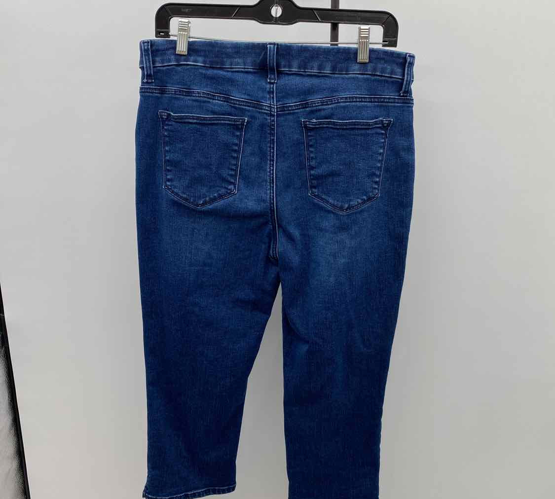 Chico's Women's Size 8 Blue Solid Capris